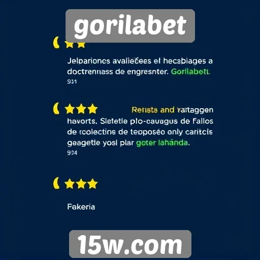 Avaliações de usuários sobre a experiência no Gorilabet