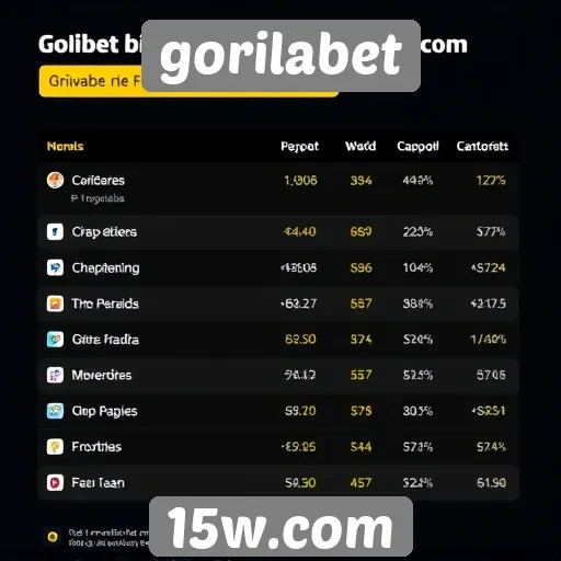 Apostas populares no gorilabet entre usuários