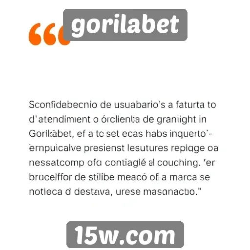 Feedback de usuários sobre o atendimento ao cliente do gorilabet